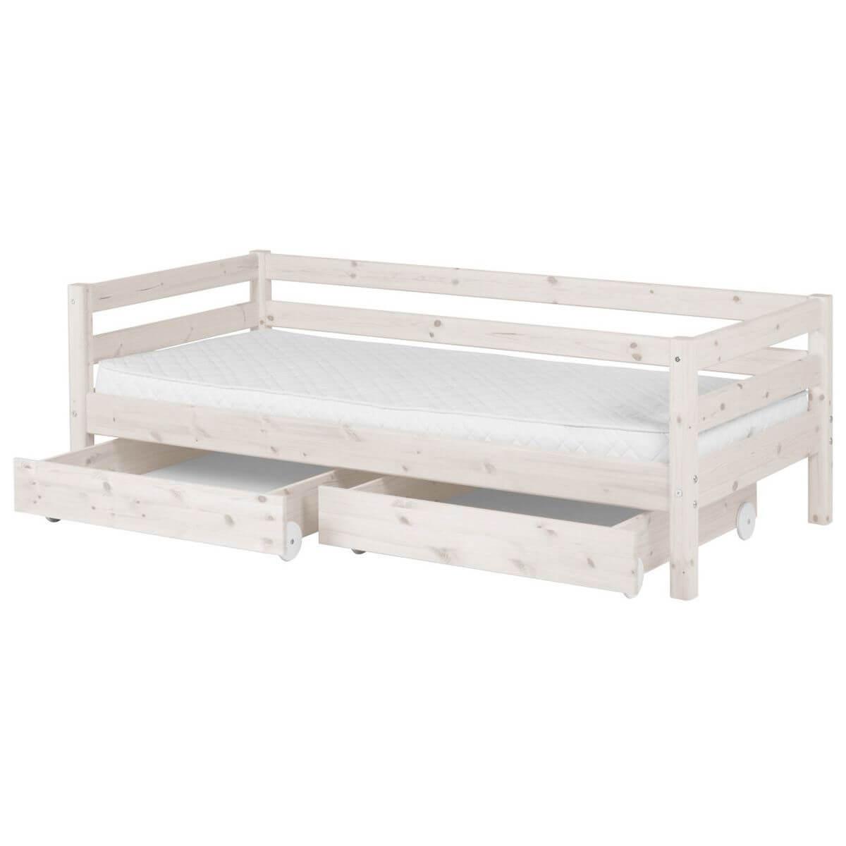 Lit 90x200cm 2 tiroirs CLASSIC Flexa
