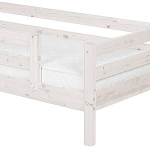 Lit 90x200cm barrière de sécurité centrée CLASSIC Flexa blanchi
