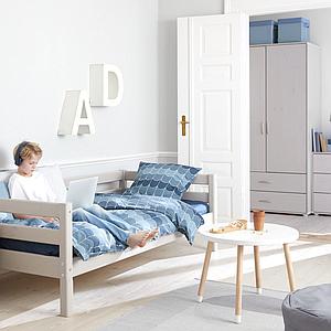 Lit 90x200cm CLASSIC Flexa grey washed
