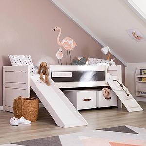 Lit 90x200cm CLIMB & SLIDE Lifetime blanc