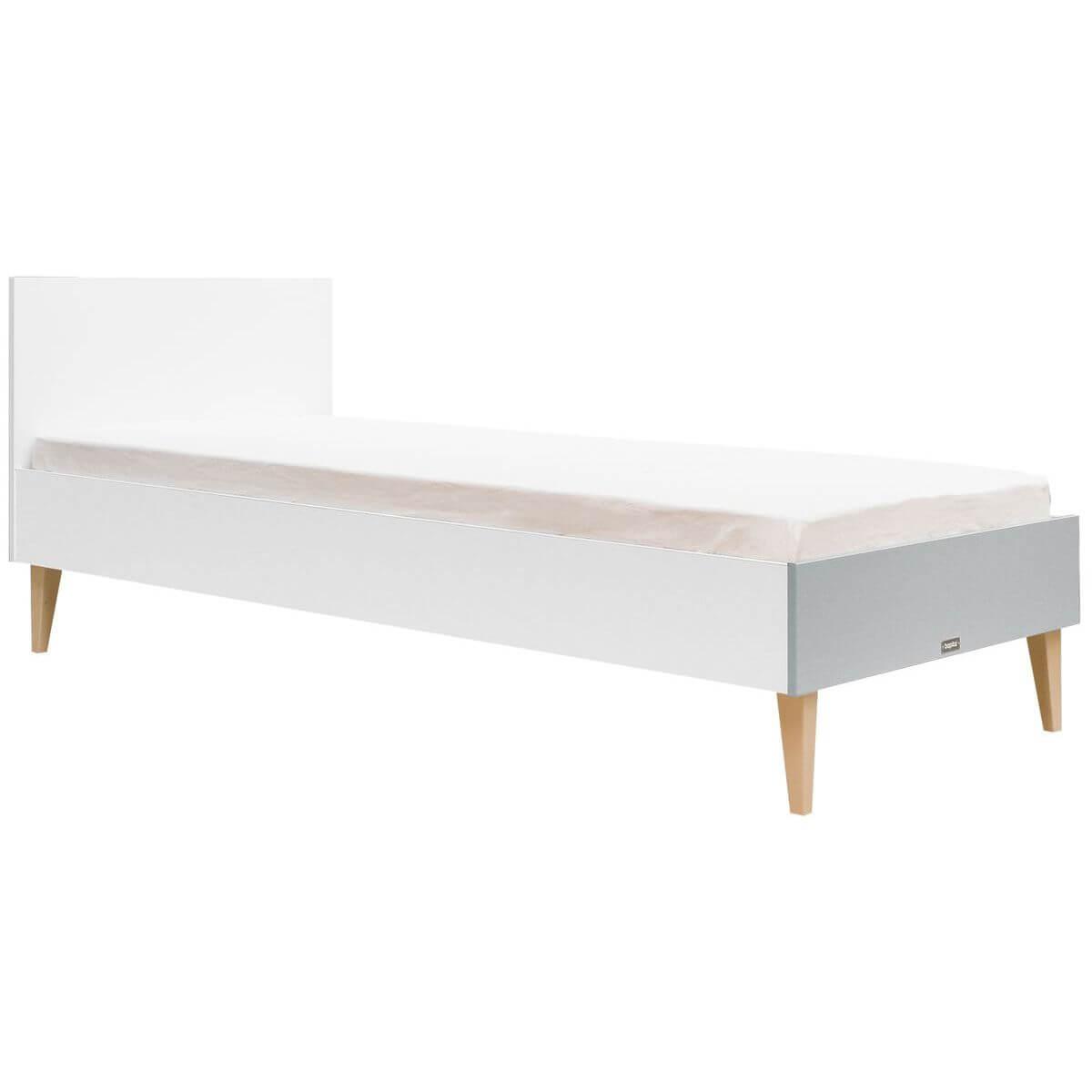 Lit 90x200cm EMMA Bopita blanc-gris