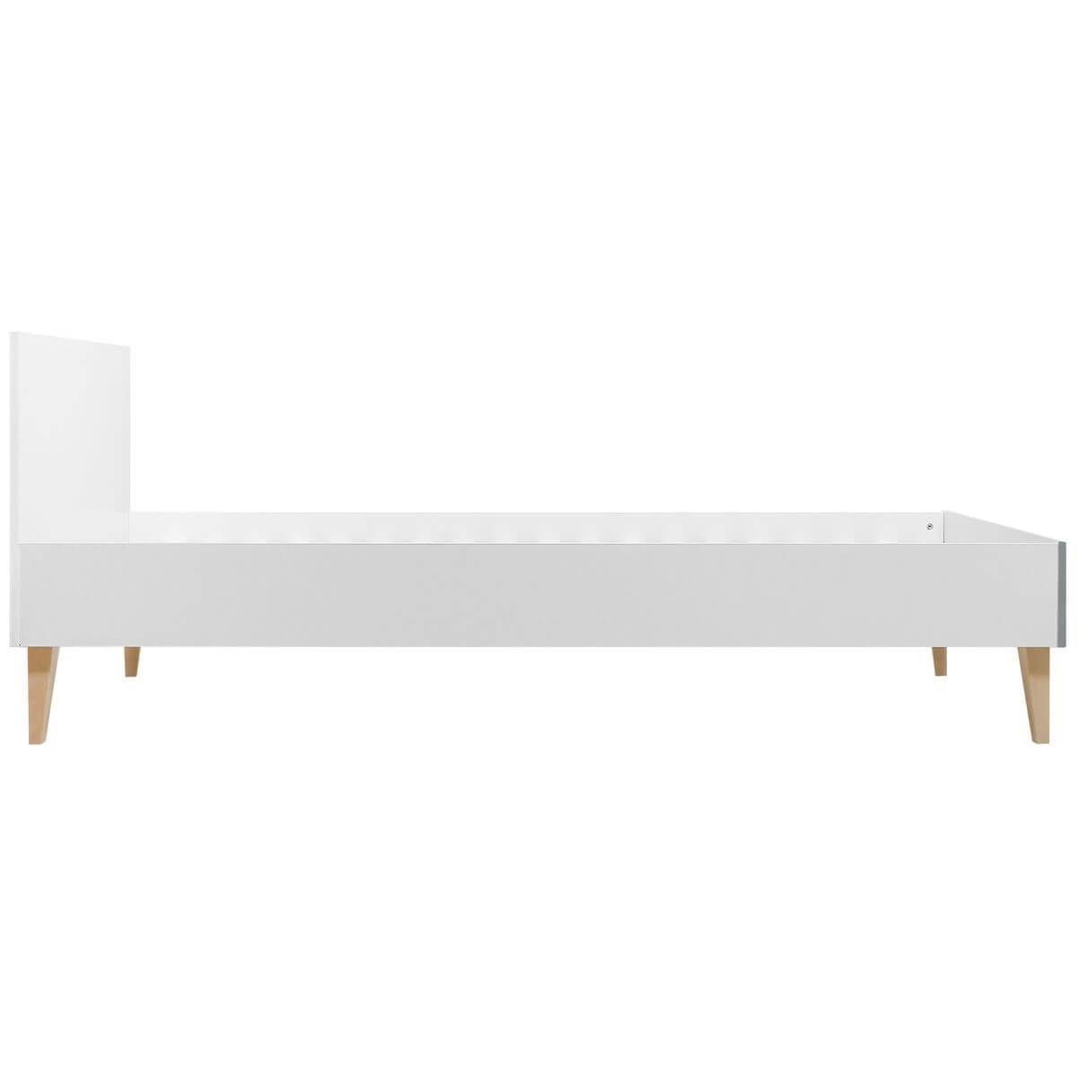 Lit 90x200cm EMMA Bopita blanc-gris