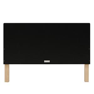 Lit 90x200cm FLORIS Bopita Noir Mat-Naturel
