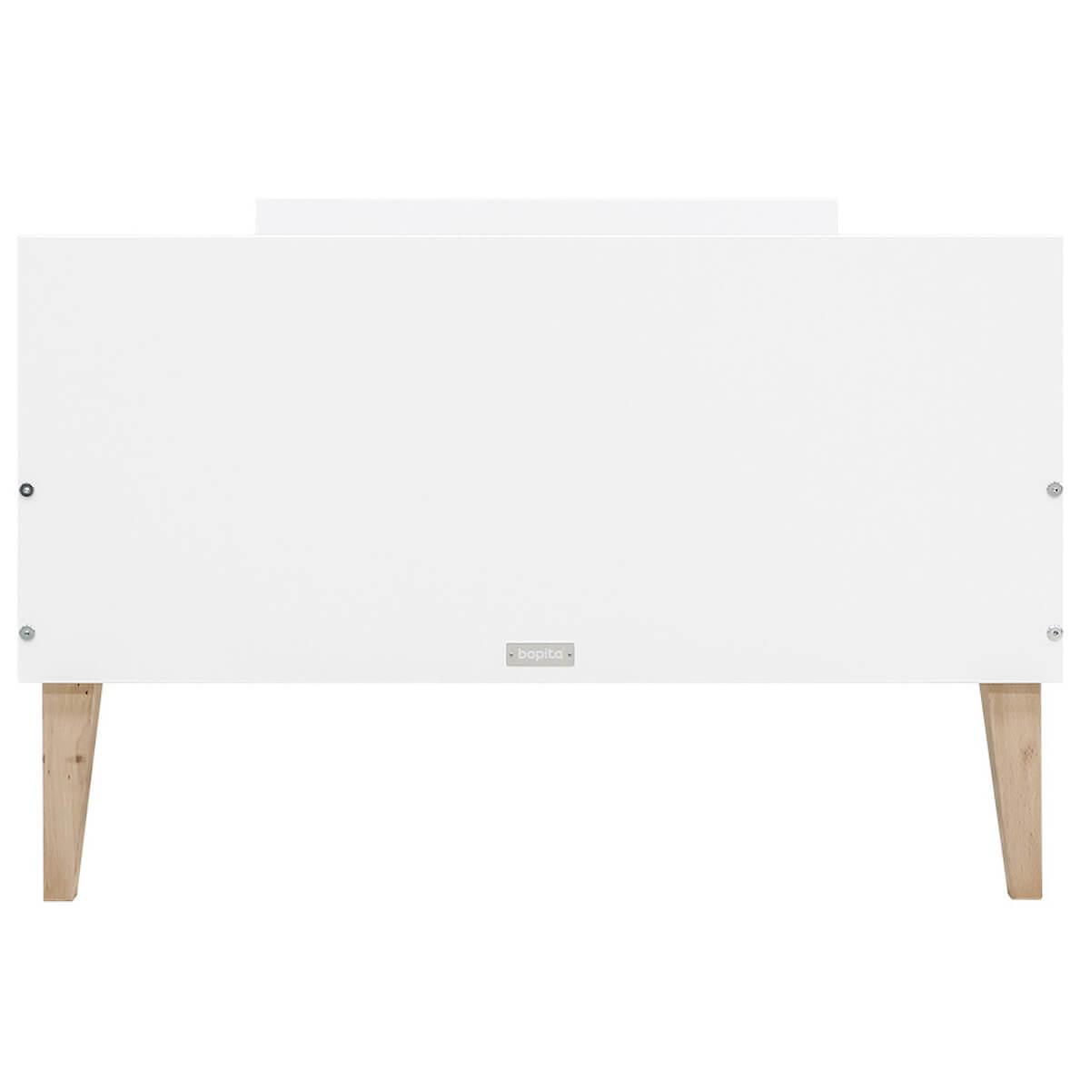 Lit 90x200cm INDY Bopita blanc-naturel