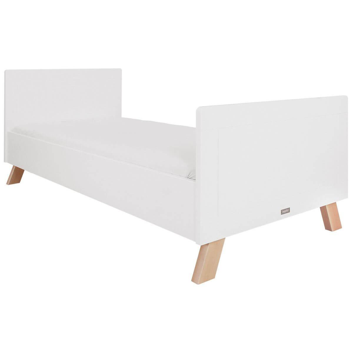 Lit 90x200cm LISA Bopita blanc-naturel 