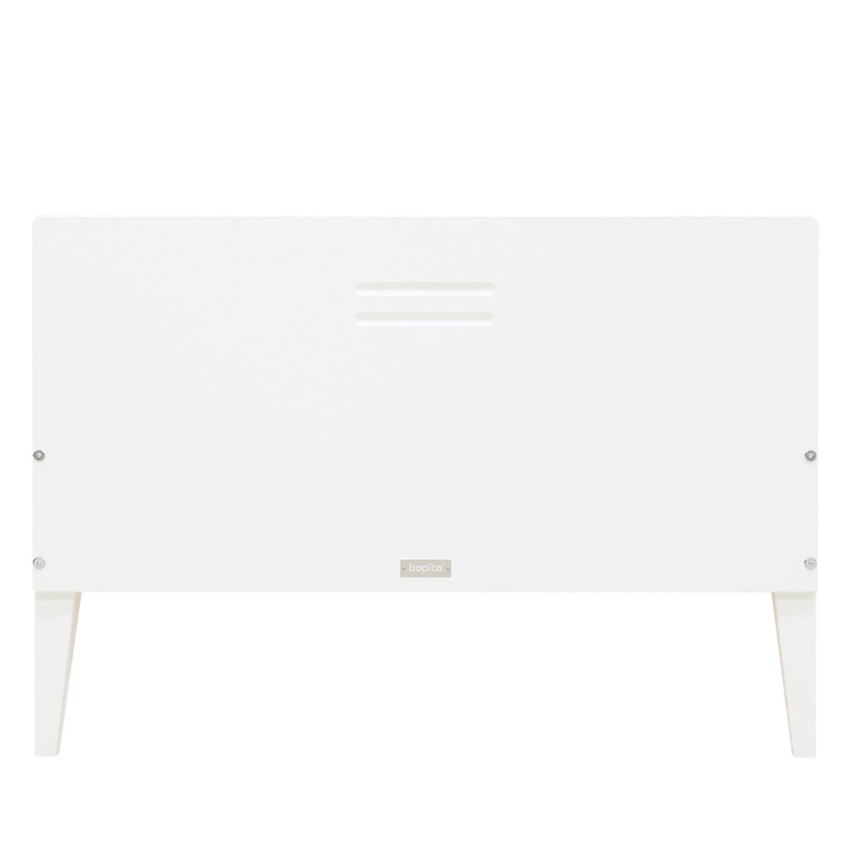 Lit 90x200cm LOCKER Bopita blanc