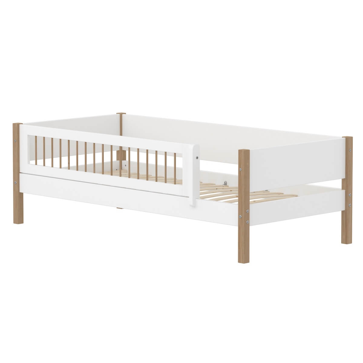 Lit 90x200cm NOR Flexa blanc oak
