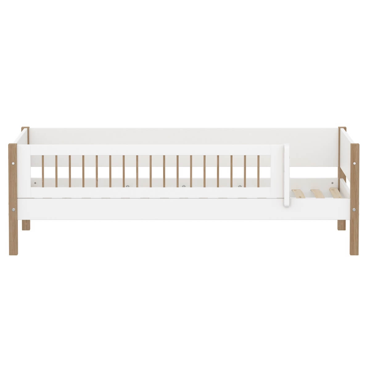 Lit 90x200cm NOR Flexa blanc oak