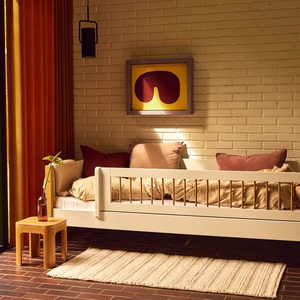 Lit 90x200cm NOR Flexa blanc oak