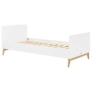 Lit 90x200cm PARIS Bopita Blanc-Chêne