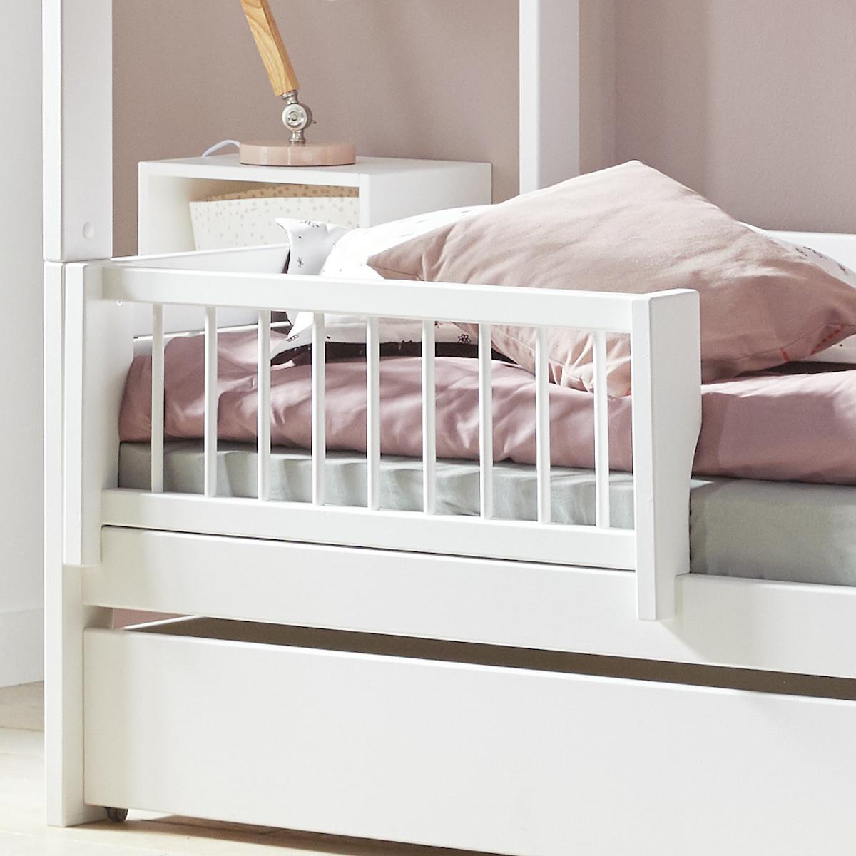 Lit 90x200cm-sommier luxe BEACH HOUSE Lifetime blanc
