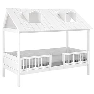 Lit 90x200cm-sommier luxe BEACH HOUSE Lifetime blanc