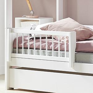Lit 90x200cm-sommier luxe BEACH HOUSE Lifetime blanc