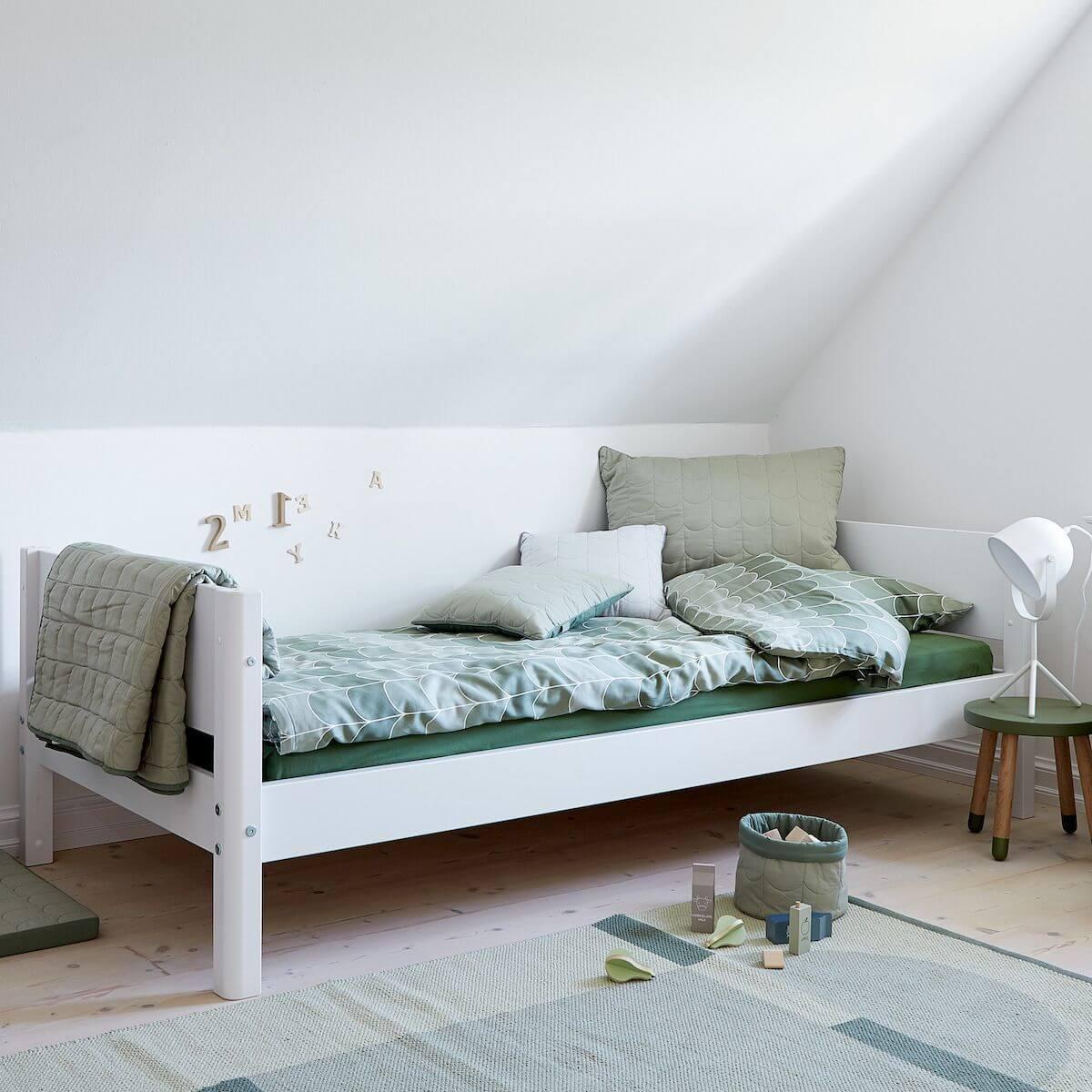 Lit 90x200cm WHITE Flexa blanc