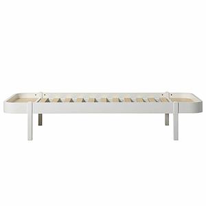 Lit 90x200cm WOOD LOUNGER Oliver Furniture blanc