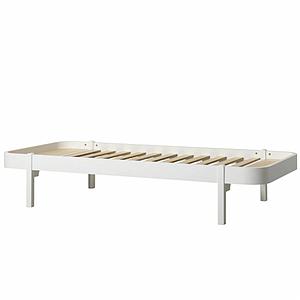Lit 90x200cm WOOD LOUNGER Oliver Furniture blanc