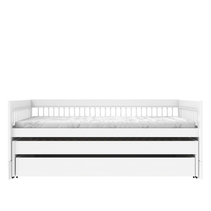 Lit avec lit d'appoint-tiroir 90x200cm BREEZE Lifetime blanc
