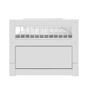 Lit avec lit d'appoint-tiroir 90x200cm BREEZE Lifetime blanc