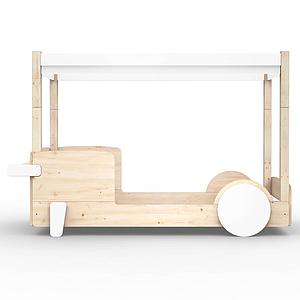 Lit baldaquin 90x190cm DISCOVERY Mathy by Bols blanc