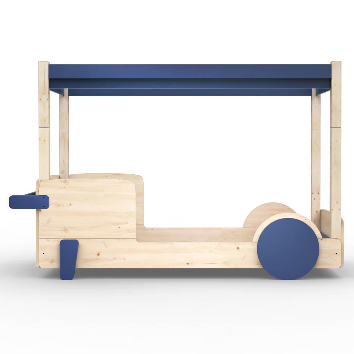 Lit baldaquin 90x190cm DISCOVERY Mathy by Bols bleu atlantic