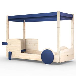 Lit baldaquin 90x190cm DISCOVERY Mathy by Bols bleu atlantic