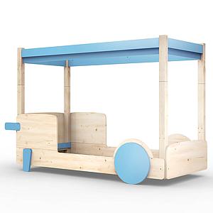 Lit baldaquin 90x190cm DISCOVERY Mathy by Bols bleu azur