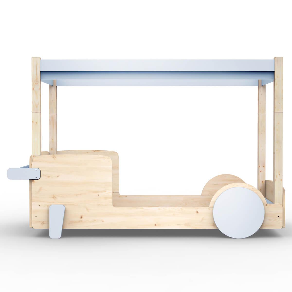 Lit baldaquin 90x190cm DISCOVERY Mathy by Bols bleu poudré