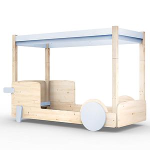 Lit baldaquin 90x190cm DISCOVERY Mathy by Bols bleu poudré