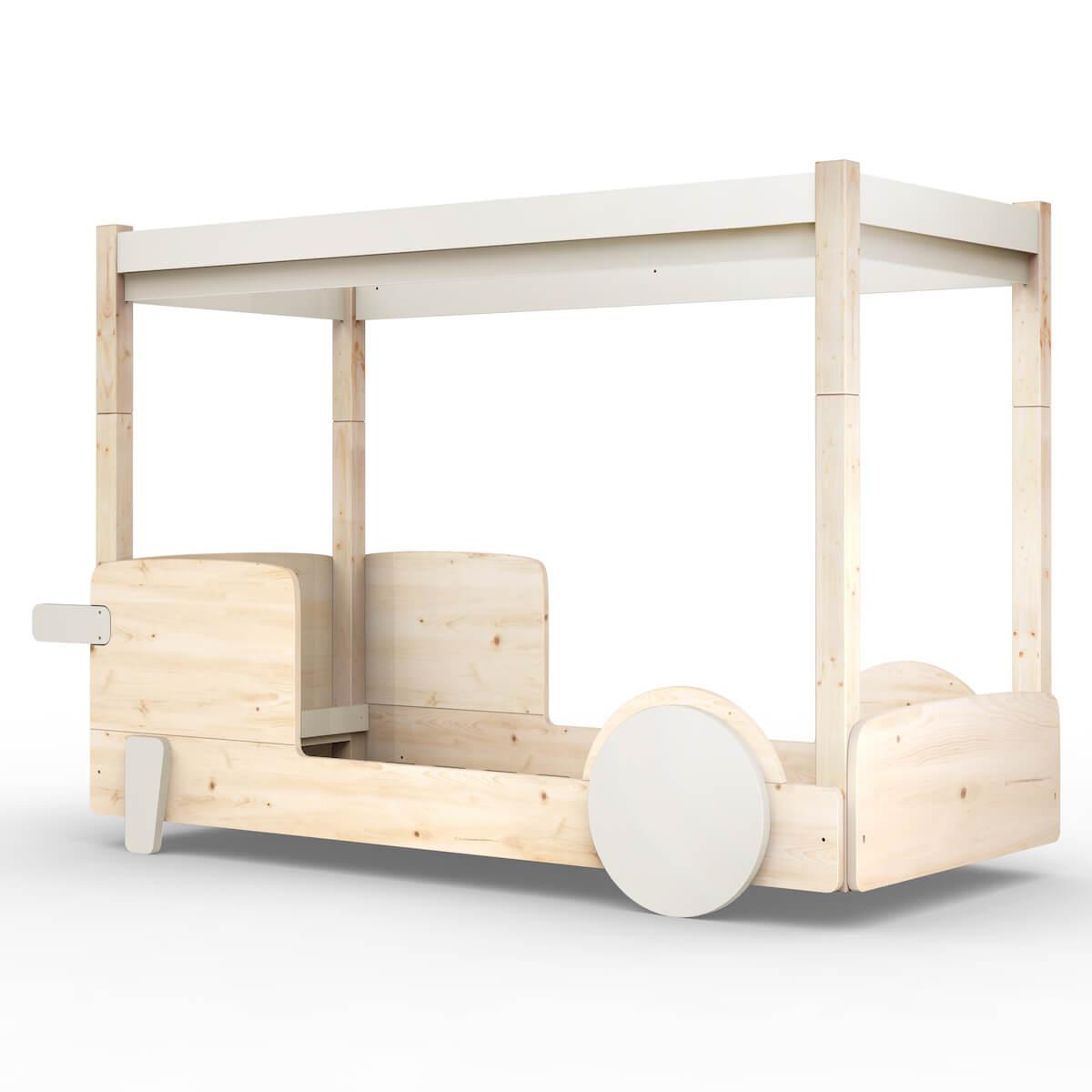 Lit baldaquin 90x190cm DISCOVERY Mathy by Bols greige