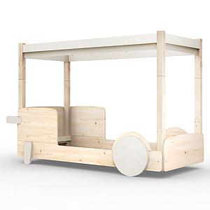 Lit baldaquin 90x190cm DISCOVERY Mathy by Bols greige