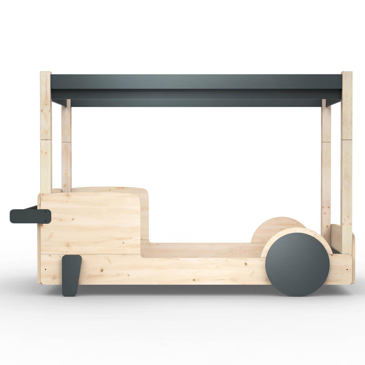 Lit baldaquin 90x190cm DISCOVERY Mathy by Bols gris basalte