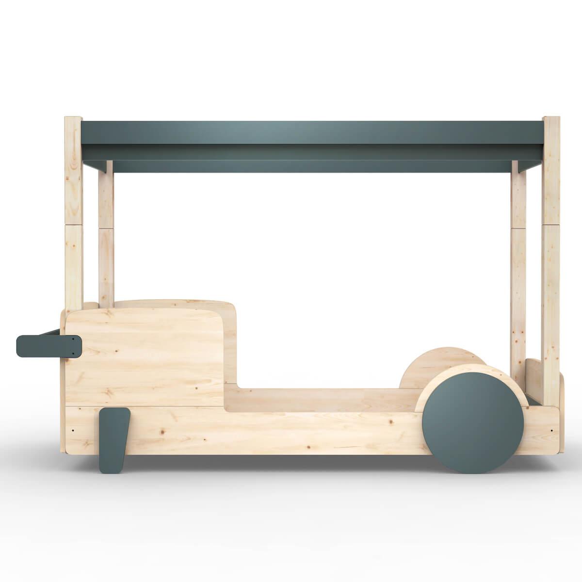 Lit baldaquin 90x190cm DISCOVERY Mathy by Bols gris orage