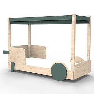 Lit baldaquin 90x190cm DISCOVERY Mathy by Bols gris orage