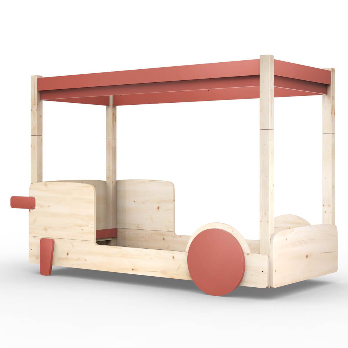 Lit baldaquin 90x190cm DISCOVERY Mathy by Bols marsala