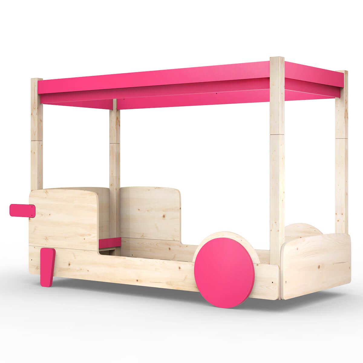 Lit baldaquin 90x190cm DISCOVERY Mathy by Bols rose été