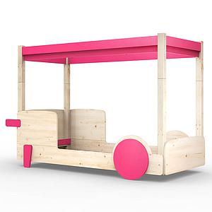 Lit baldaquin 90x190cm DISCOVERY Mathy by Bols rose été