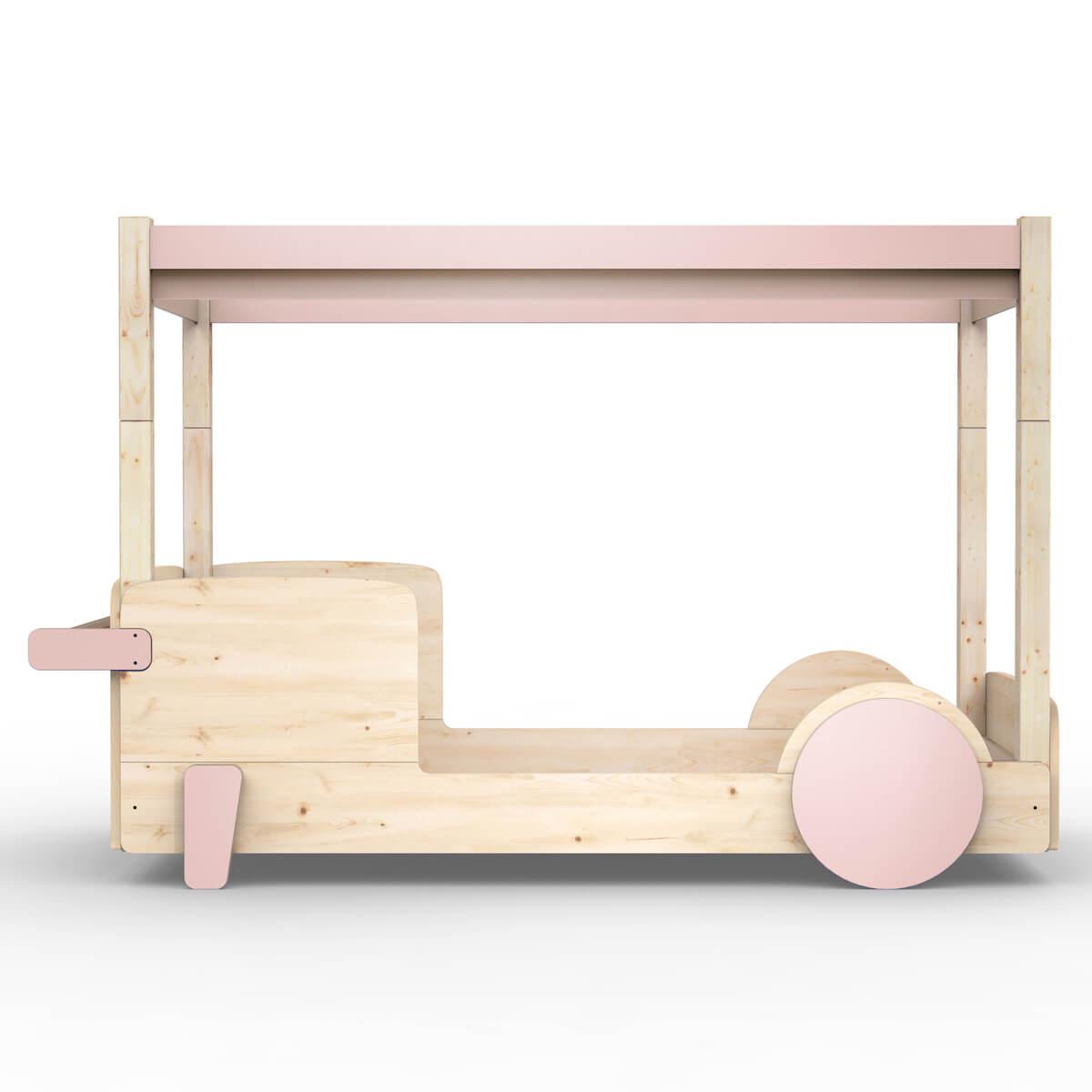 Lit baldaquin 90x190cm DISCOVERY Mathy by Bols rose hiver