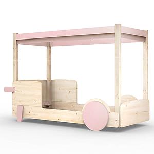 Lit baldaquin 90x190cm DISCOVERY Mathy by Bols rose hiver