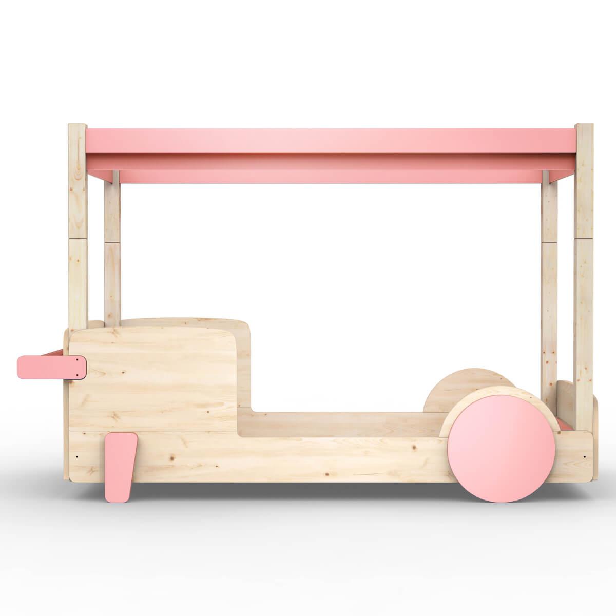 Lit baldaquin 90x190cm DISCOVERY Mathy by Bols rose très clair