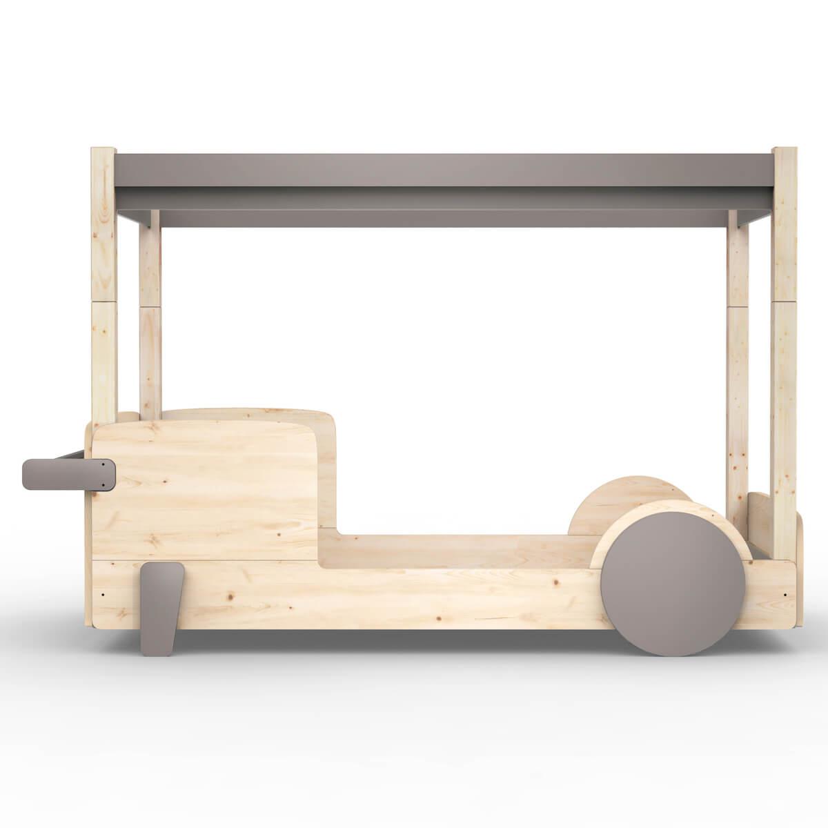 Lit baldaquin 90x190cm DISCOVERY Mathy by Bols taupe