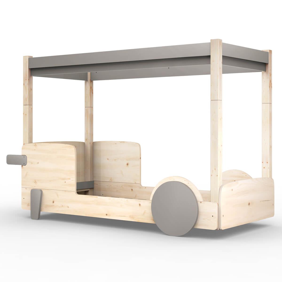 Lit baldaquin 90x190cm DISCOVERY Mathy by Bols taupe