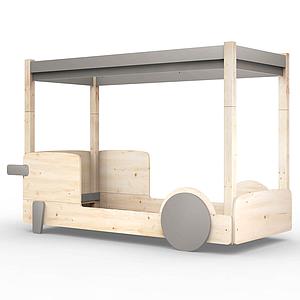 Lit baldaquin 90x190cm DISCOVERY Mathy by Bols taupe