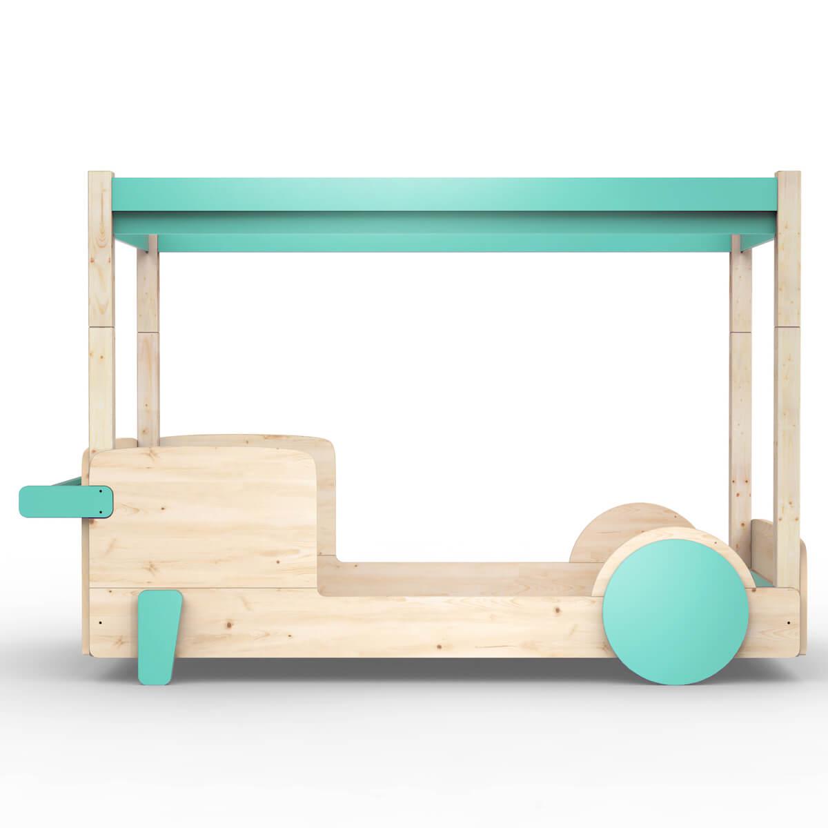 Lit baldaquin 90x190cm DISCOVERY Mathy by Bols vert léger