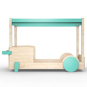 Lit baldaquin 90x190cm DISCOVERY Mathy by Bols vert léger