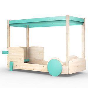 Lit baldaquin 90x190cm DISCOVERY Mathy by Bols vert léger