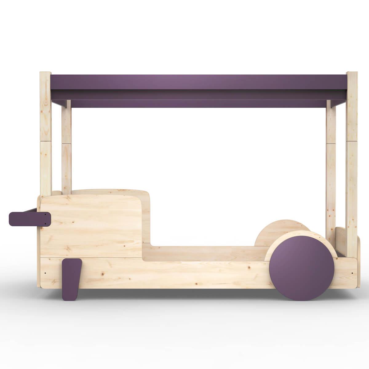 Lit baldaquin 90x190cm DISCOVERY Mathy by Bols violet cuberdon