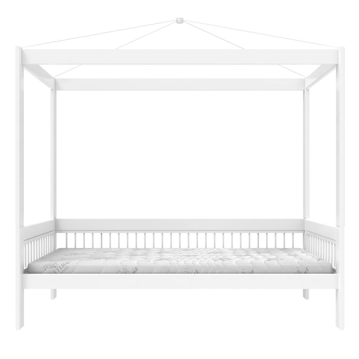 Lit baldaquin 90x200cm BREEZE Lifetime blanc