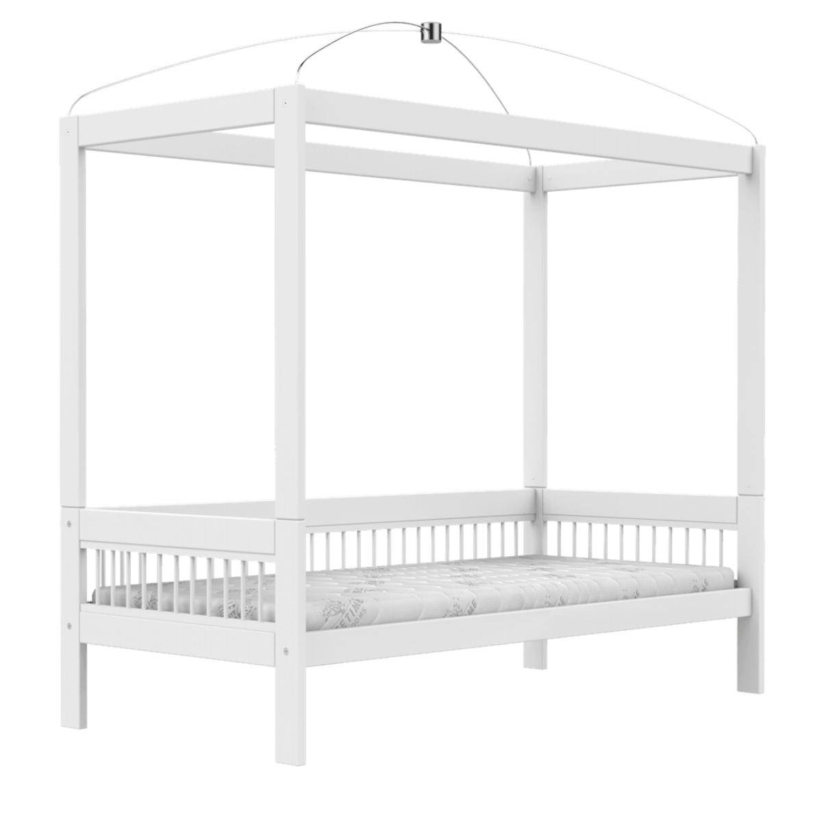 Lit baldaquin 90x200cm BREEZE LUX Lifetime blanc