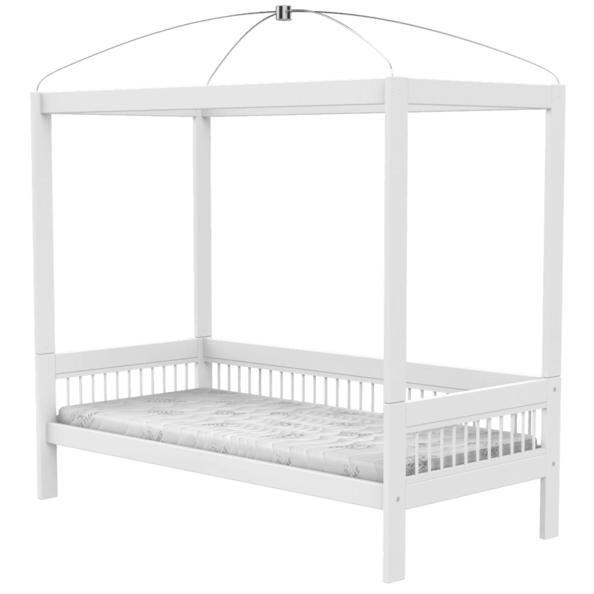 Lit baldaquin 90x200cm BREEZE LUX Lifetime blanc