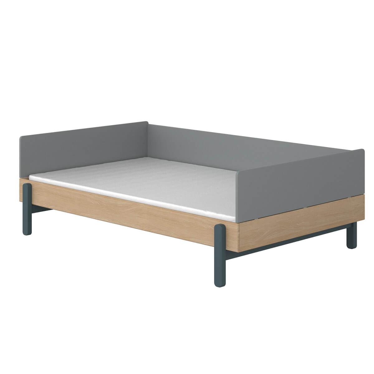 Lit banquette 120x200cm POPSICLE Flexa chêne-blueberry